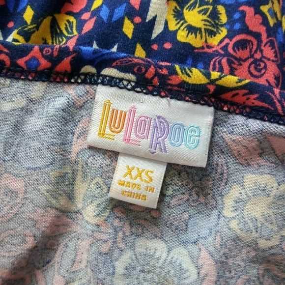 XXS Lularoe Julia Floral Fitted Cottagecore Farmcore Mini Dress - Picture 5 of 5